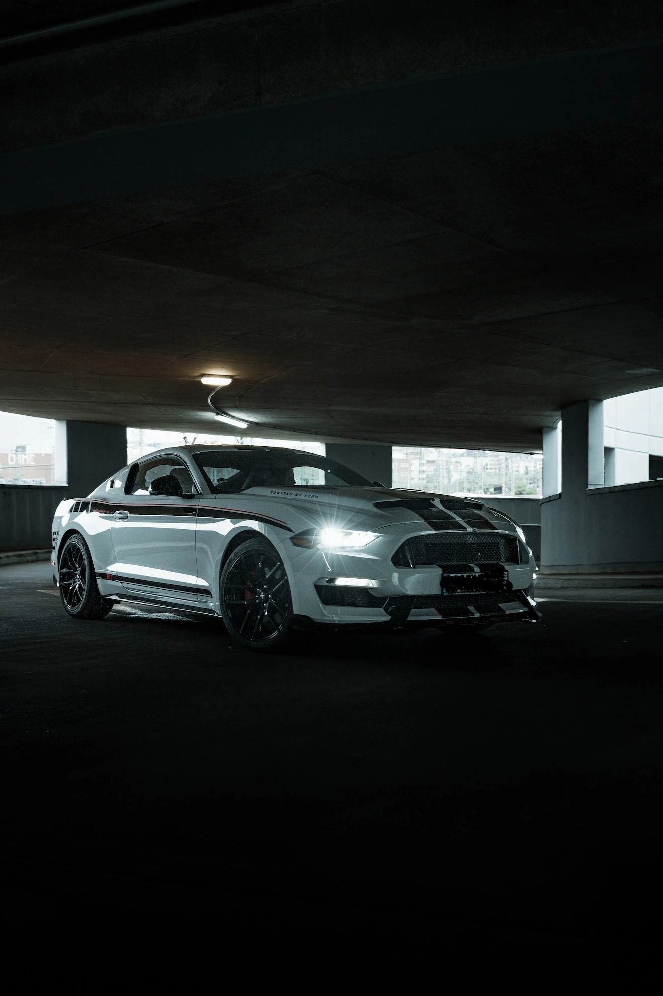 Mustang in Garage